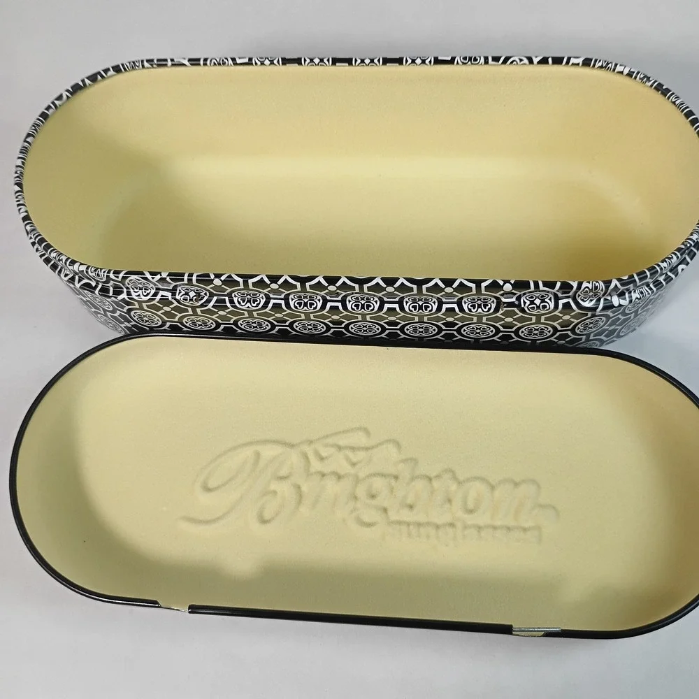 Lot of 4 Brighton Eyeglass Sunglass Trinkets Jewelry Metal Tin Cases